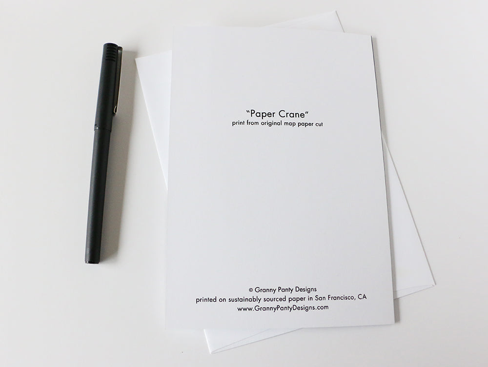 "Paper Crane" Card