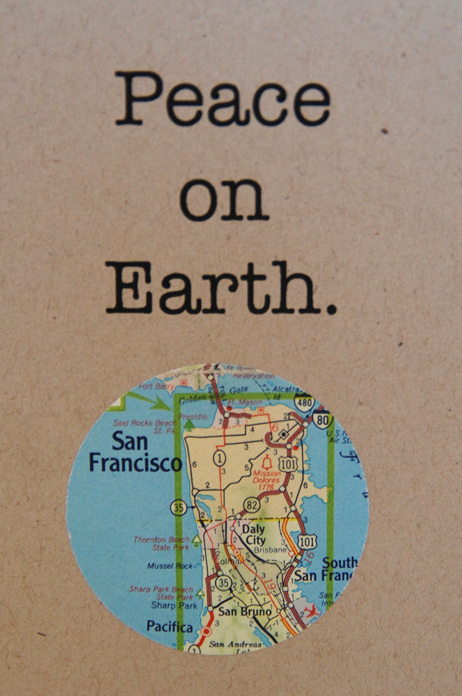 Peace on Earth Mini Map Card