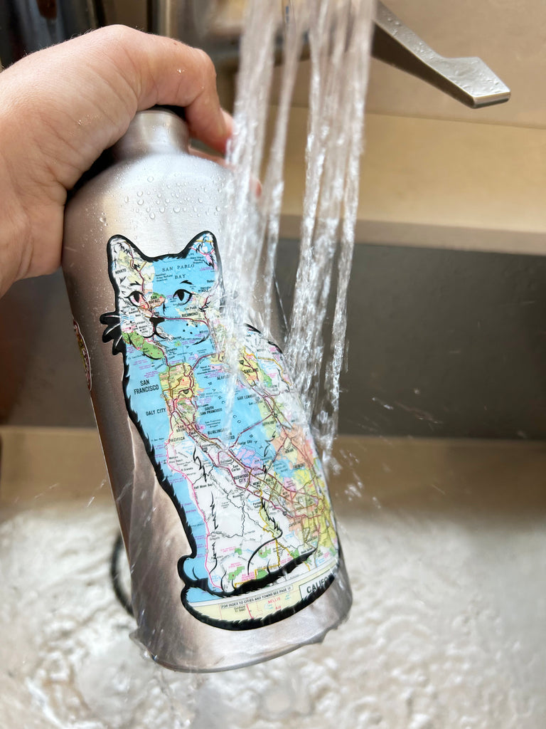 Bay Area Map Cat Sticker