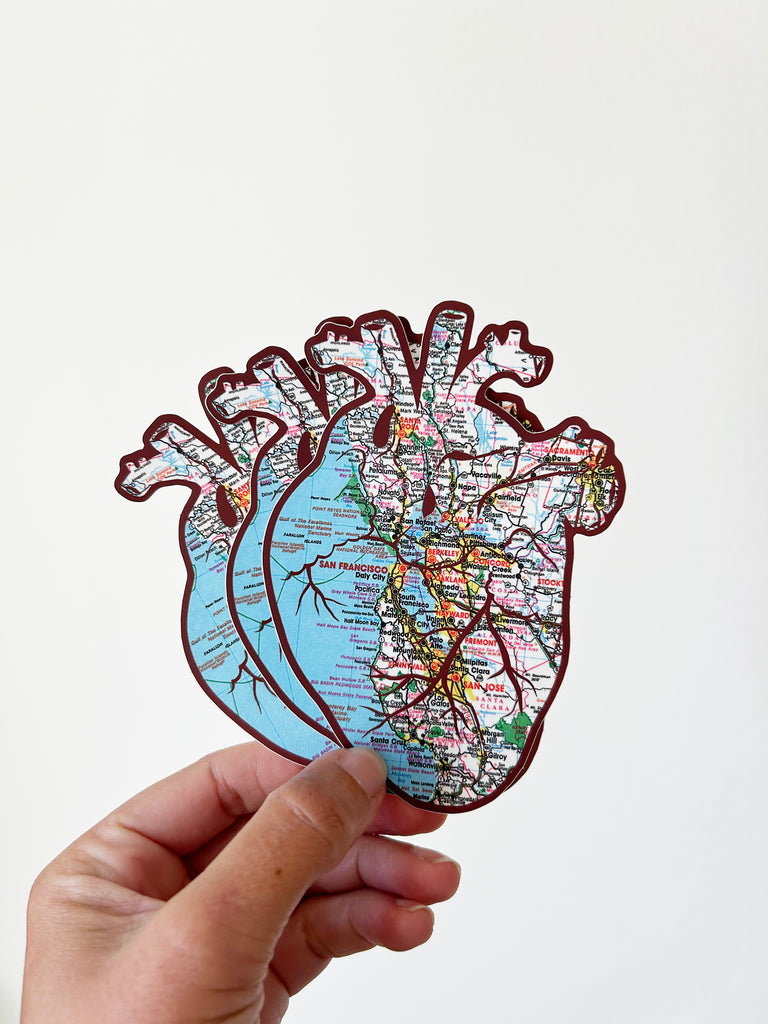 Bay Area Anatomical Heart Sticker