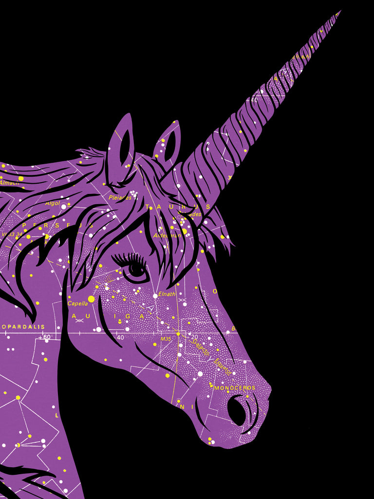 "You Are Magical" Card - Constellation Map Unicorn