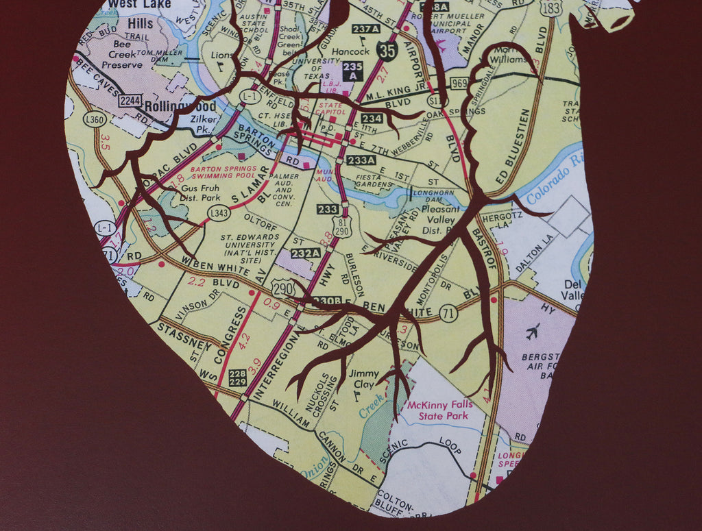 "Heart of Austin" Print