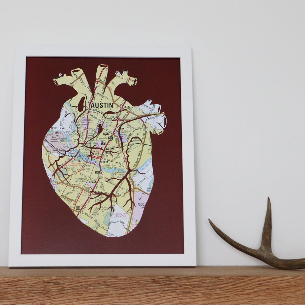 "Heart of Austin" Print