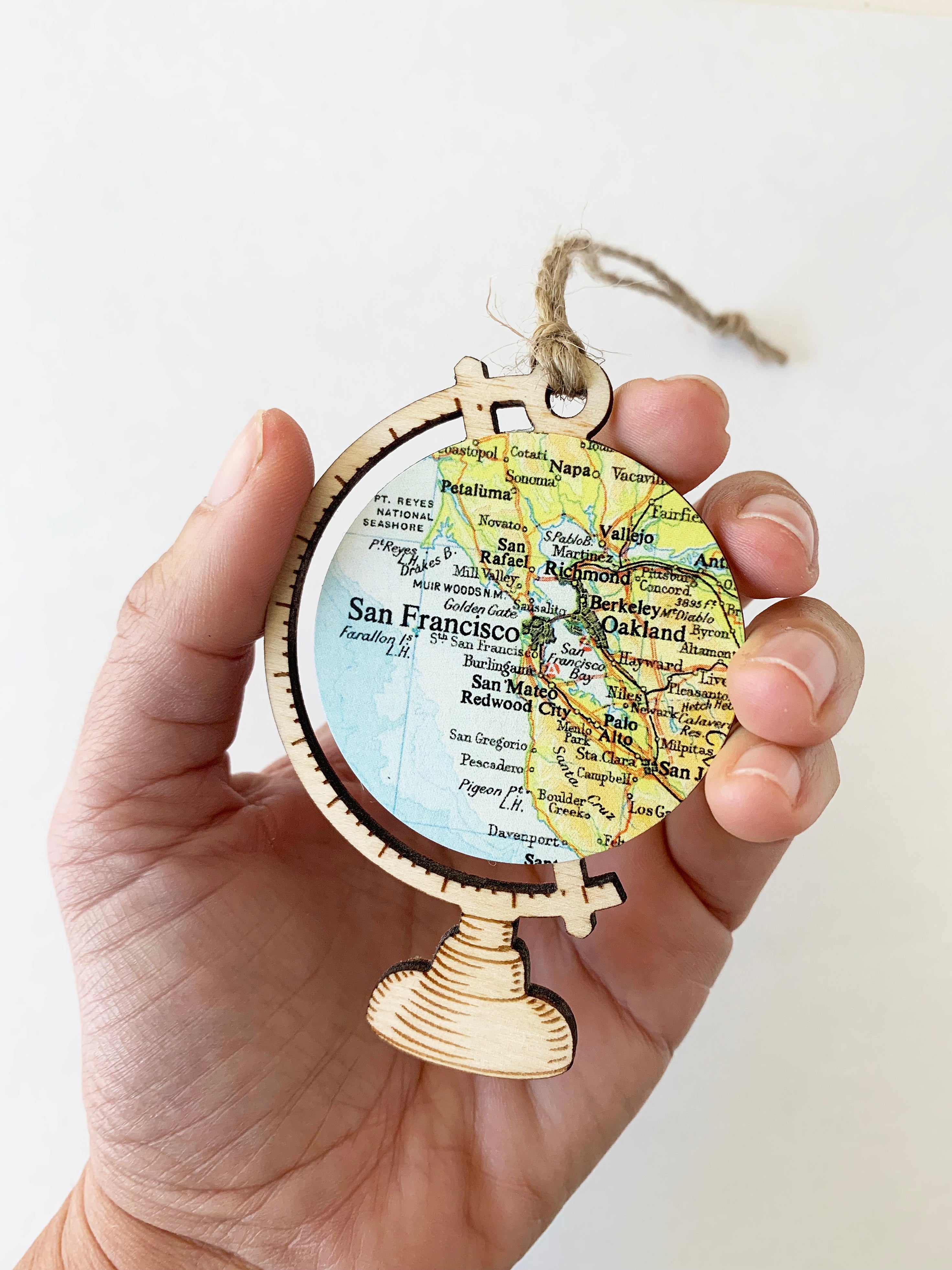 Wooden Live Edge World Map | Custom Carved World Map