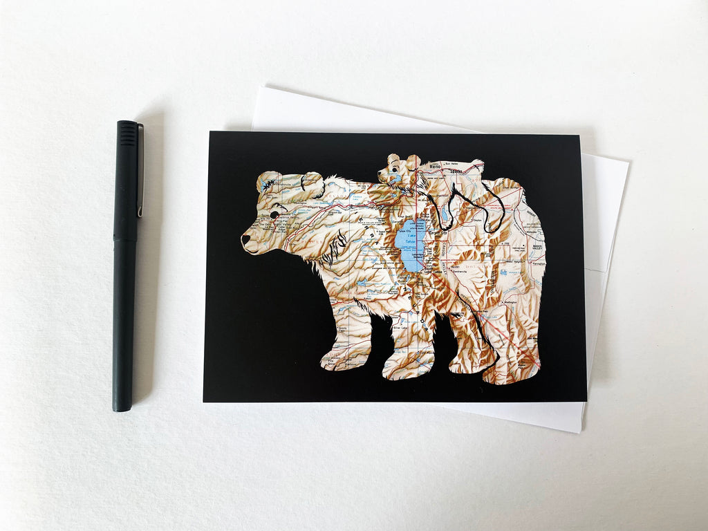 "Bear With Me" Card - Lake Tahoe Bears Greeting Card