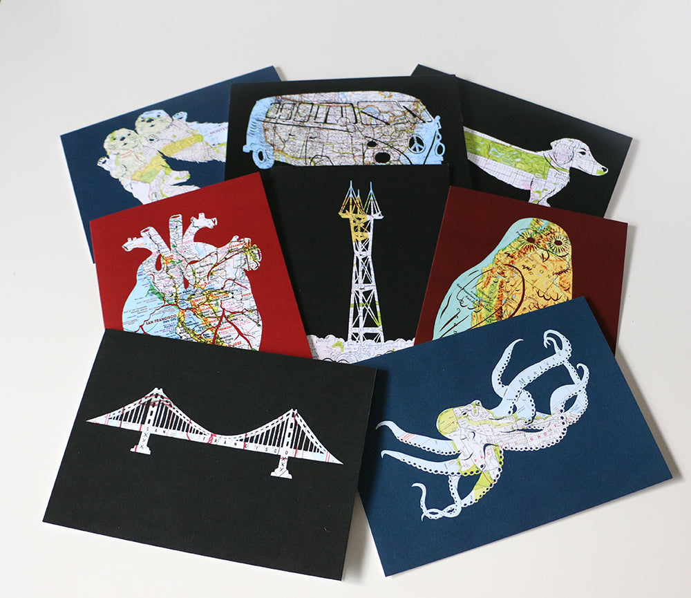 Map Card Set - Mix and Match Your Favorite Designs