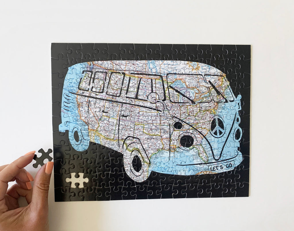 Let's Go VW Bus Map Puzzle