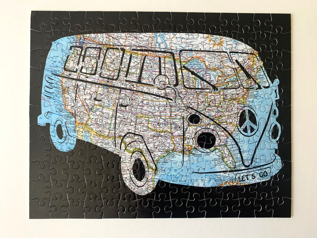 Let's Go VW Bus Map Puzzle