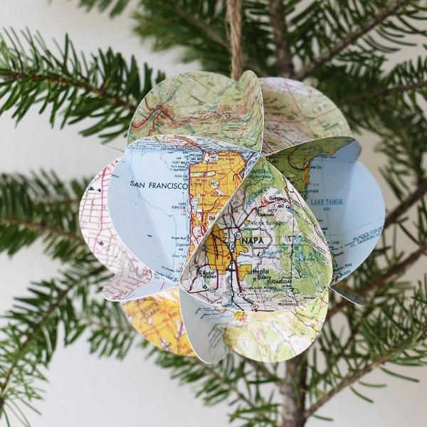 California Map Ornament