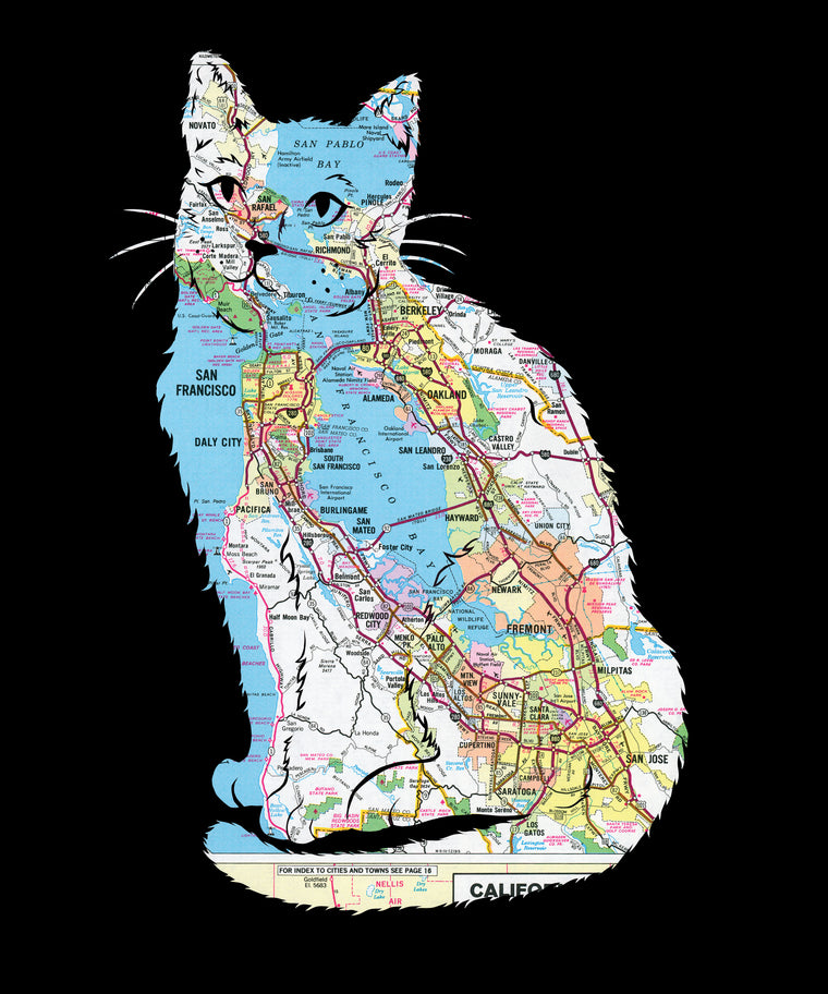 Big "Feline Fine" Print - 20x24
