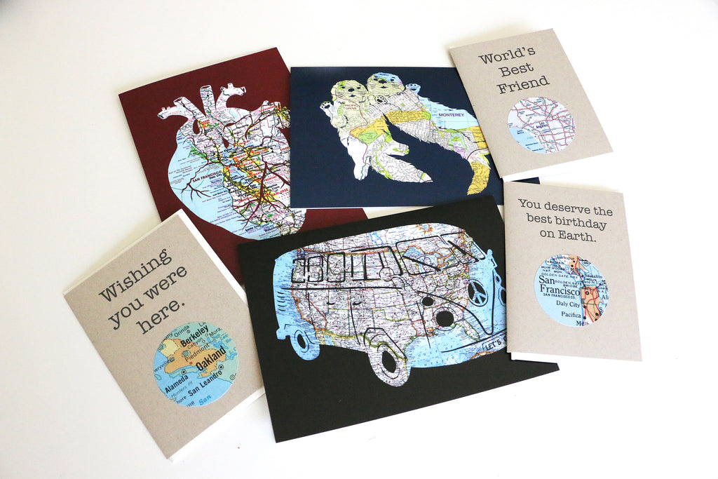 Map Card Set - Choose Your Favorite Designs