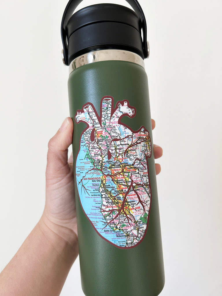 Bay Area Anatomical Heart Sticker