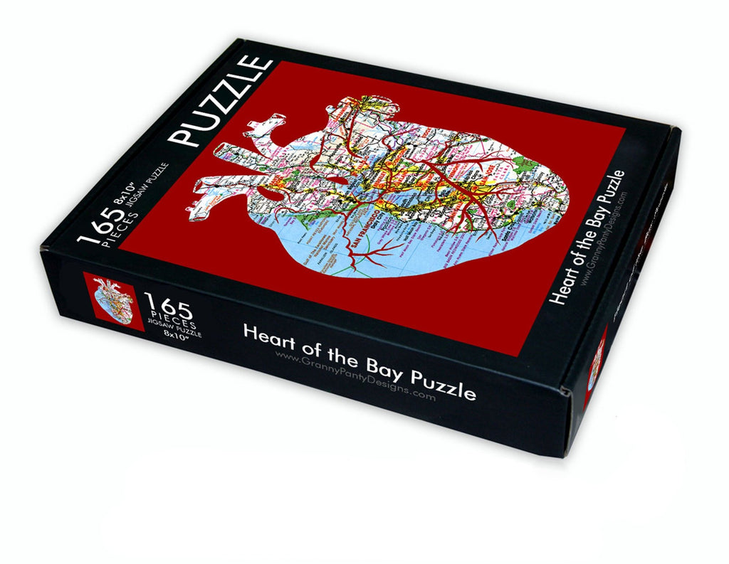 Heart of the Bay Map Art Puzzle