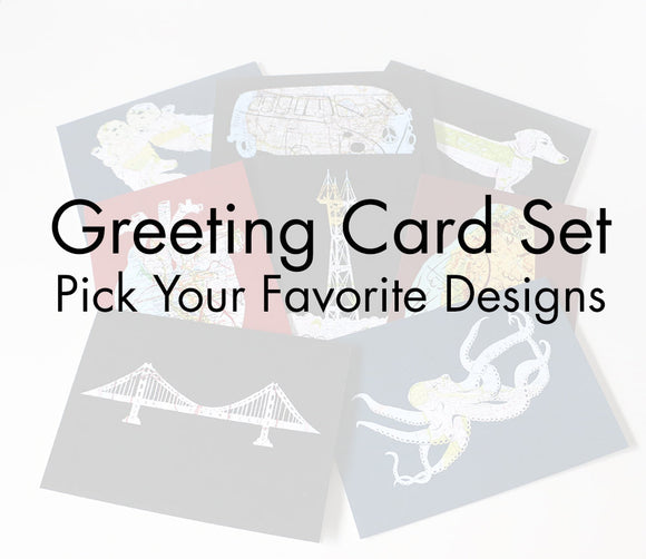 Map Card Set - Mix and Match Your Favorite Designs