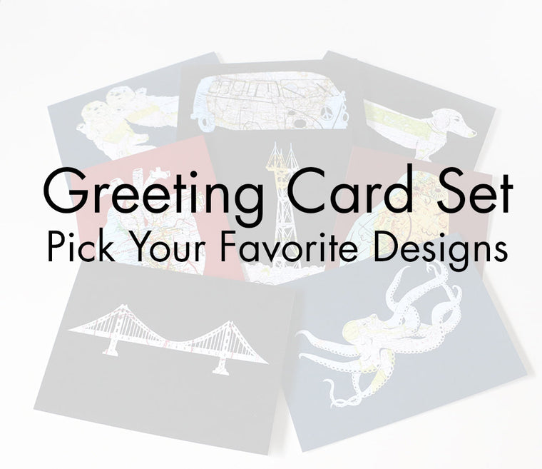 Map Card Set - Choose Your Favorite Designs