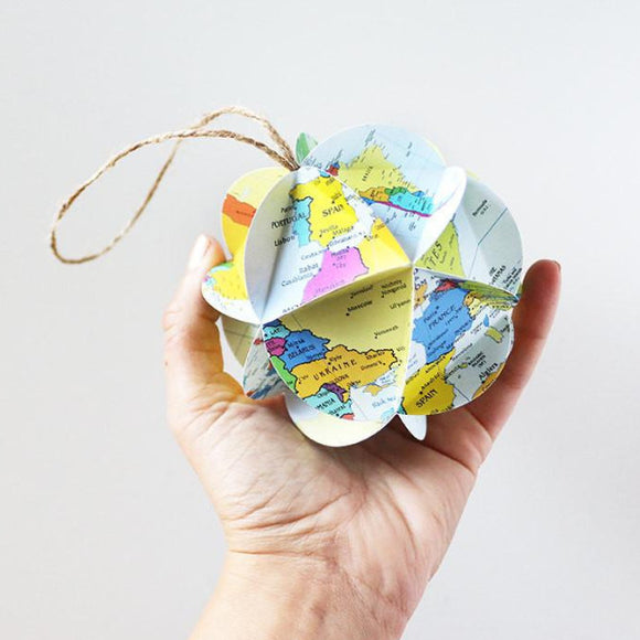 DIY World Map Ornament Kit