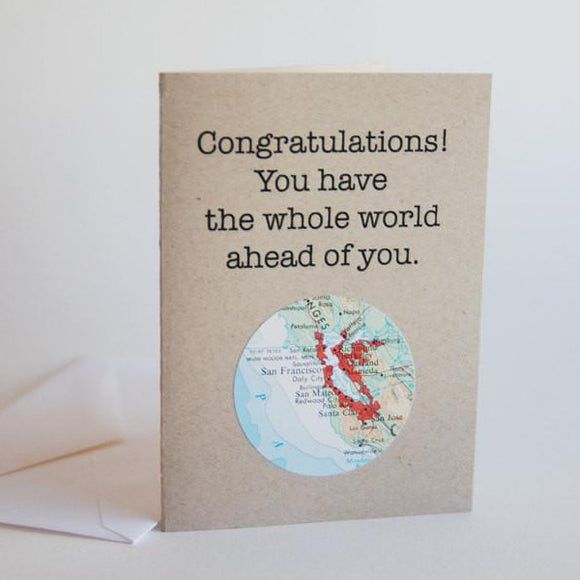Congratulations map card by Granny Panty Designs