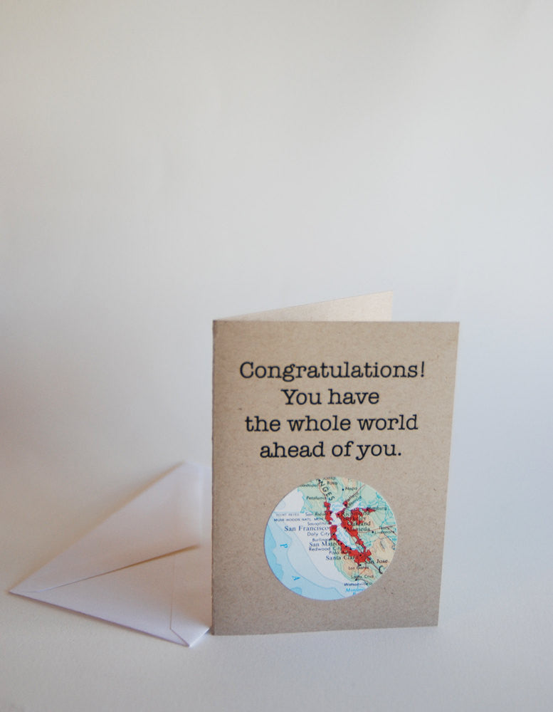 Congratulations Mini Map Card