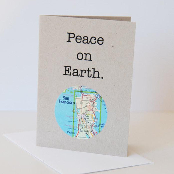 Peace on Earth Mini Map Card