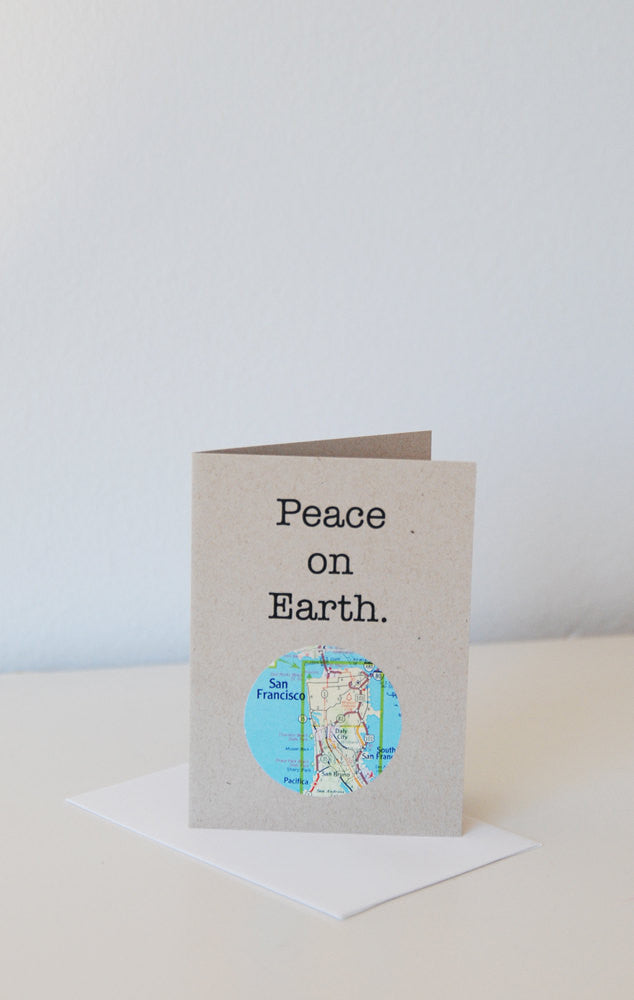 Peace on Earth Mini Map Card