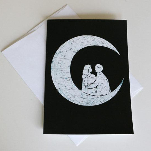 "To The Moon And Back" Card