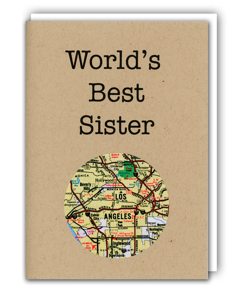 worlds best sister custom map card