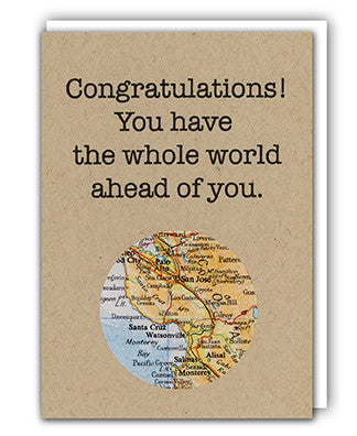 Congratulations map card by Granny Panty Designs