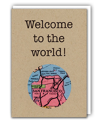 Welcome to the world map card by Granny Panty Designs