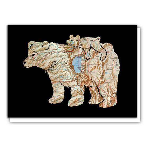 "Bear With Me" Card - Lake Tahoe Bears Greeting Card