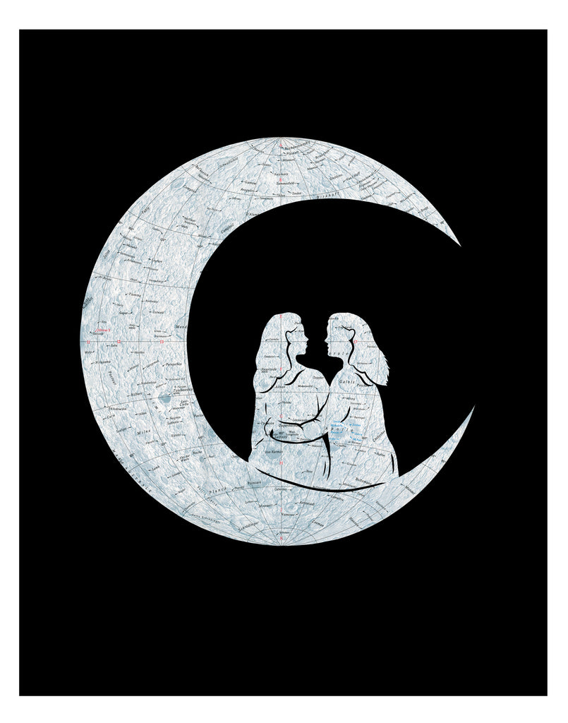"To the Moon and Back" Women Print