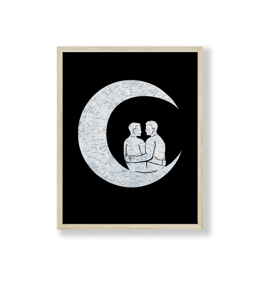 "To the Moon and Back" Men Print