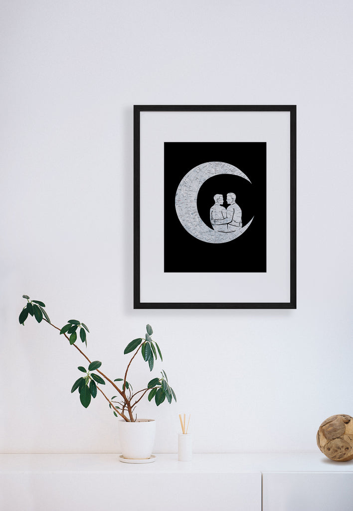 "To the Moon and Back" Men Print