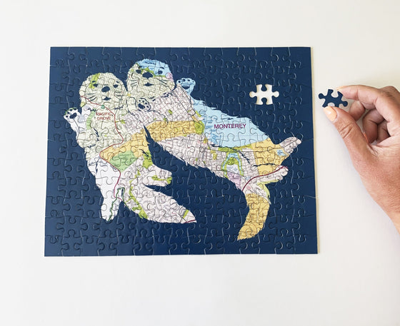 Hold My Hand Map Art Puzzle