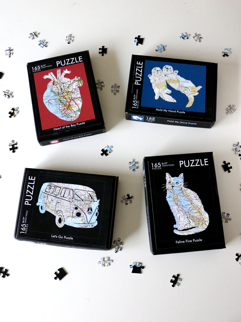 Let's Go VW Bus Map Puzzle