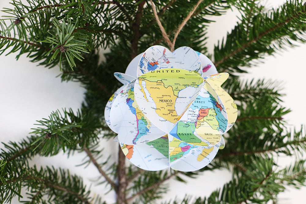 World Map Ornament