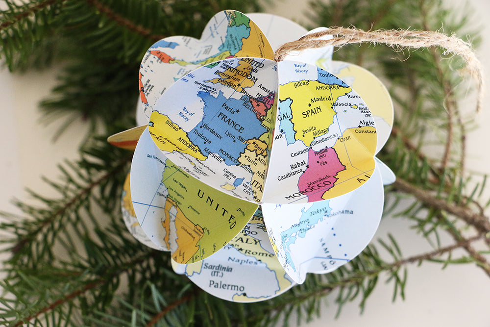 World Map Ornament