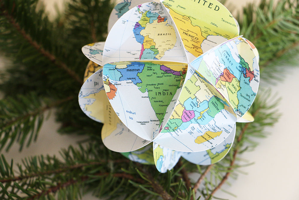 World Map Ornament